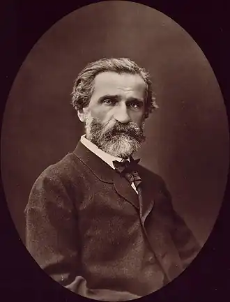 Giuseppe Verdi omstreeks 1870, door Étienne Carjat