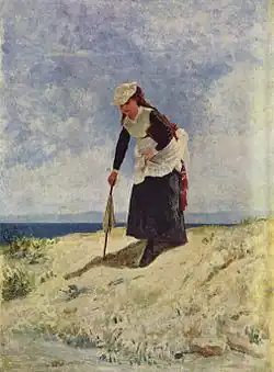 Meisje aan het strand