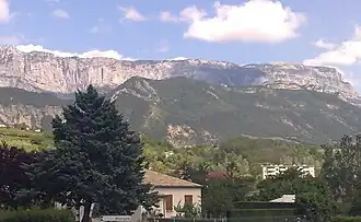 De berg Glandasse gezien vanuit Die