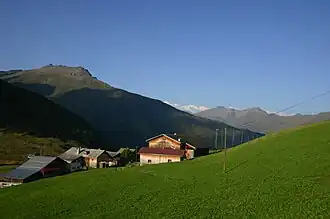 Alpenweiden nabij de pashoogte