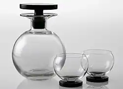 Glasservies "All Round", Kristalunie Maastricht (W.J. Rozendaal, 1935)