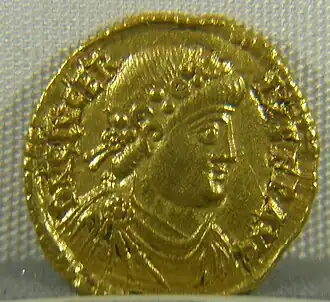 Solidus met de beeltenis van Glycerus.