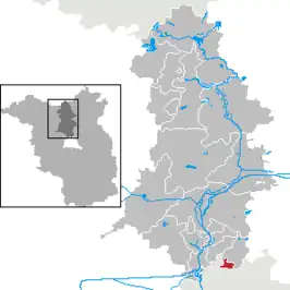Kaart van Glienicke/Nordbahn