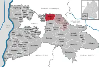 Kaart van Glottertal