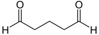 Structuurformule van glutaaraldehyde