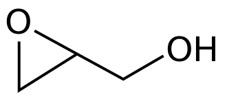 Structuurformule van glycidol