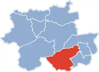 Ligging in het woiwodschap