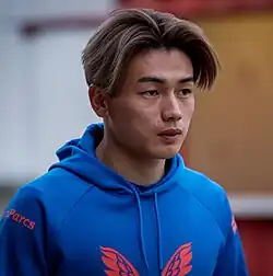 Ueda als speler van Feyenoord in 2024