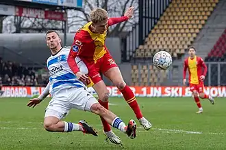 Van den Berg (links, in 2024)