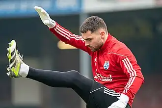 Schendelaar tijdens training met PEC Zwolle in 2024