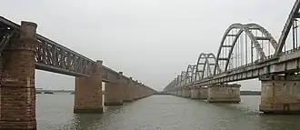 Godavari bruggen in Rajamahendravaram