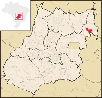 Kaart van Alvorada do Norte