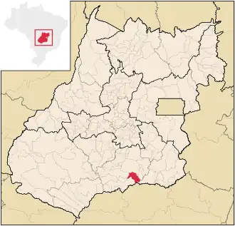 Kaart van Buriti Alegre