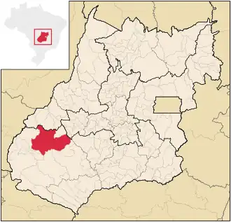 Kaart van Caiapônia