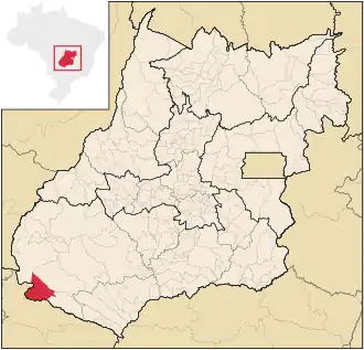 Kaart van Chapadão do Céu