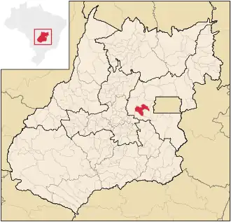 Kaart van Corumbá de Goiás