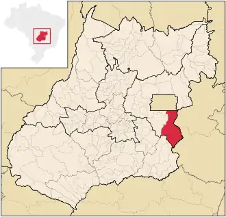 Kaart van Cristalina