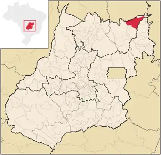Kaart van Monte Alegre de Goiás