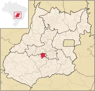 Kaart van Palmeiras de Goiás