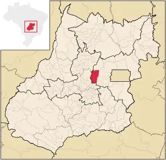 Kaart van Pirenópolis