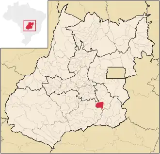 Kaart van Santa Cruz de Goiás