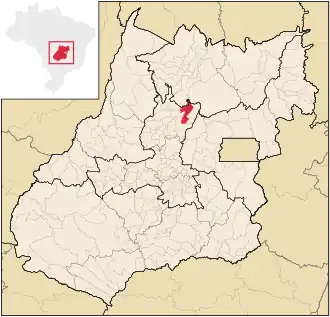 Kaart van Santa Rita do Novo Destino