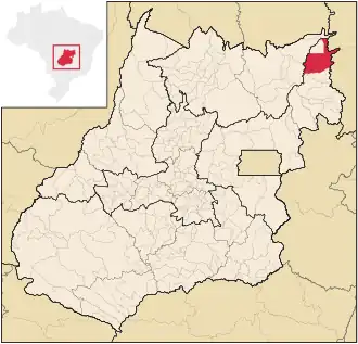 Kaart van São Domingos