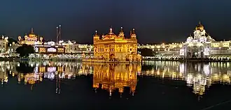 De Harmandir Sahib 's nachts