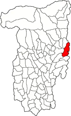 Administratieve kaart van Golești