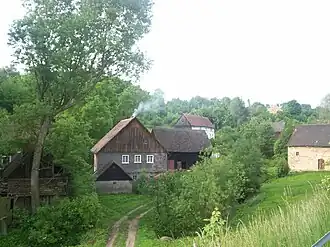 uitzicht op het dorpje.