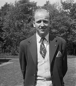 Golfer Joan Dudok van Heel (1915-2003) in 1952