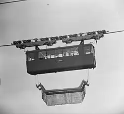 Gondelvaart Grevelingendam, de gondel met net