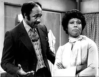 J.A. Preston (links) in Good Times in 1976