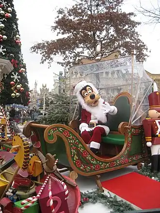 Goofy in kerstpak