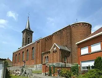 De Sint-Martinuskerk vanaf de achterzijde