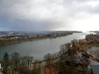 Het Gopłomeer, waar de slag heeft plaatsgevonden.