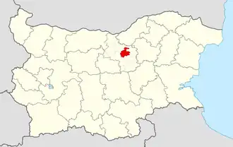 Kaart van Gorna Orjachovitsa