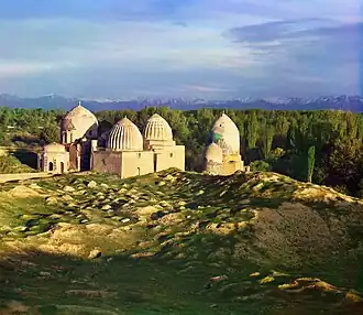 Masjed-i Shah-i Zendeh "Moskee van de onsterfelijke Koning" Samarkand