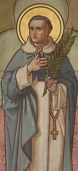 Muurschildering van het middenschip in de Maria van Jessekerk in Delft.