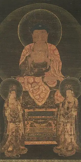 De Amitabha triade, Goryeo dynasty (918–1392).
