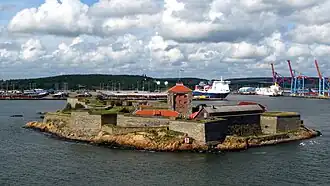 Het Älvsborgfort in het Kattegat