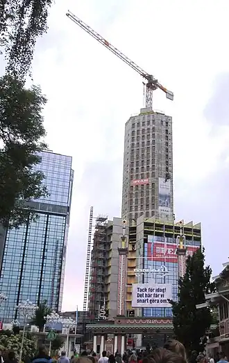 Gothia New East Tower (rechts) en Gothia Crown Tower (links)