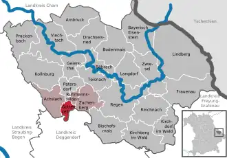 Kaart van Gotteszell