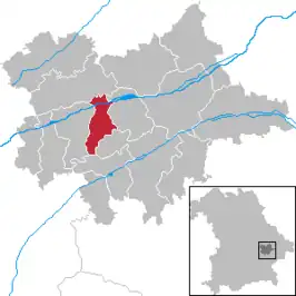 Kaart van Gottfrieding