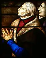 Gerrit Heye Gerritsz met zijn vrouw Margriet Hendriksdr. op één der Goudse glazen