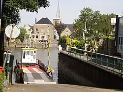 Pont in Gouderak, Moordrecht op de achtergrond