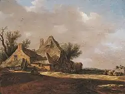Boerenhuisje in een landschap (Van Goyen)