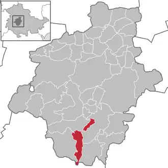 Kaart van Gräfenhain