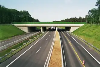 Ecoduct bij Elmpt bij de grens met Nederland (2011)