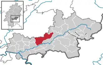 Kaart van Gründau (plaats)